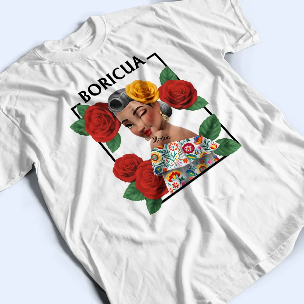 Hispanic Woman Latinos - Personalized T Shirt - Image 3