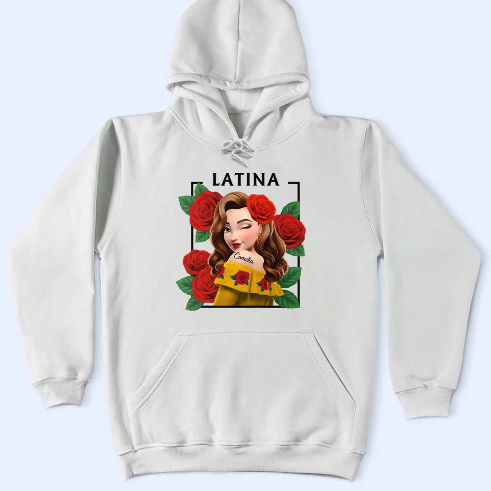 Hispanic Woman Latinos - Personalized T Shirt - Image 5