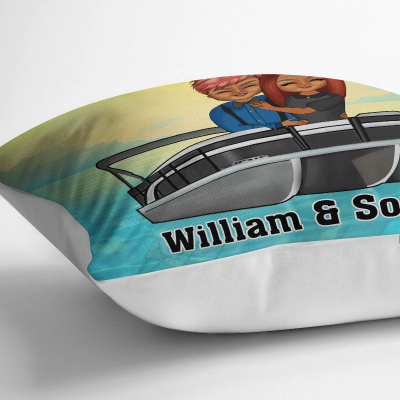 Hold Your Hand At 80 - Gift For Pontoon Couple - Personalized Custom Pillow - Image 3
