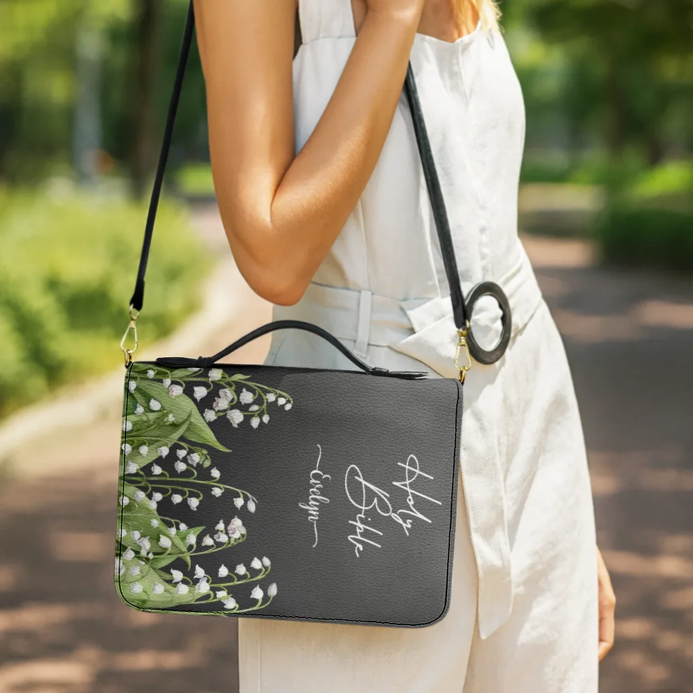 Holy Bible With Birth Month Flower Garden - Personalized Bible Cover - Image 6
