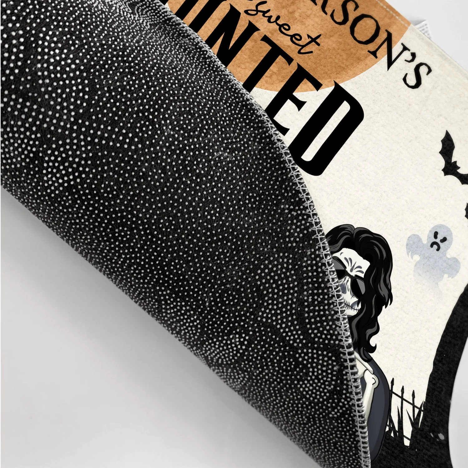 Home Haunted Home Enter At Your Own Risk - Halloween, Birthday, Home Warming, Funny Gift For Couples, Dog, Cat Lovers - Personalized Doormat - Image 3