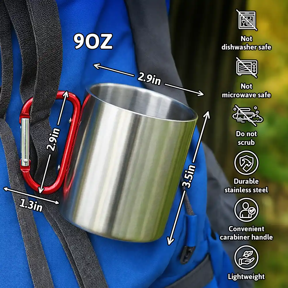Hooked On Being Grandpa Fishing - Personalized Carabiner Mug - Image 5