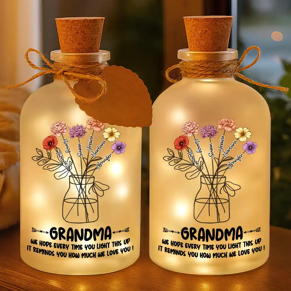 Hope Everytime You Light This Up Mom - Personalized Short Bottle Light - Image 3