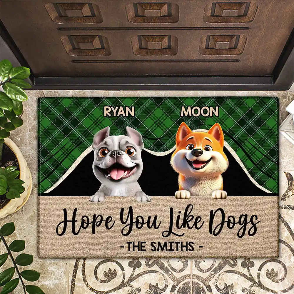 Hope You Like Dogs - Personalized Doormat - Image 2