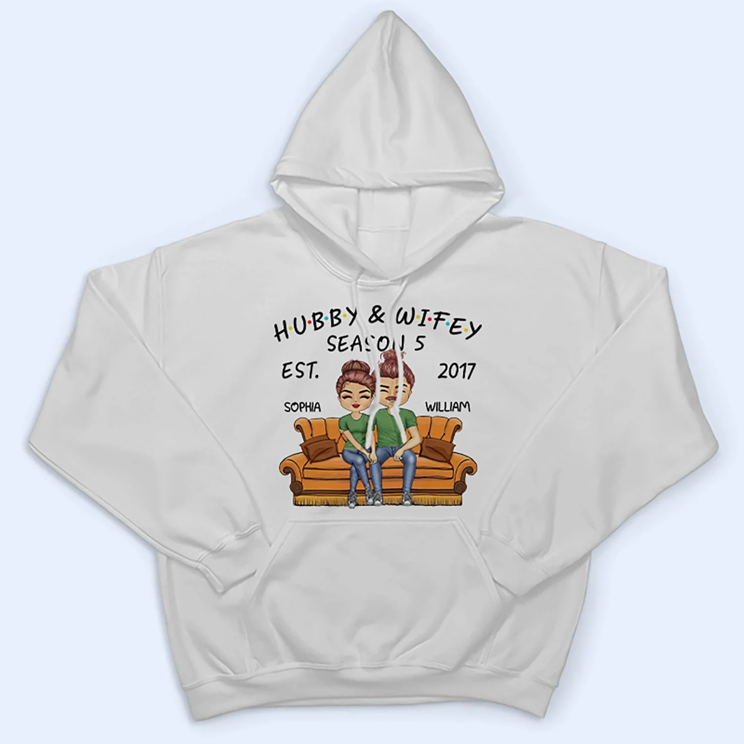 Hubby And Wifey Seasons - Birthday, Anniversary Gift For Spouse, Lover, Husband, Wife, Boyfriend, Girlfriend, Couple - Personalized Custom T Shirt - Image 4