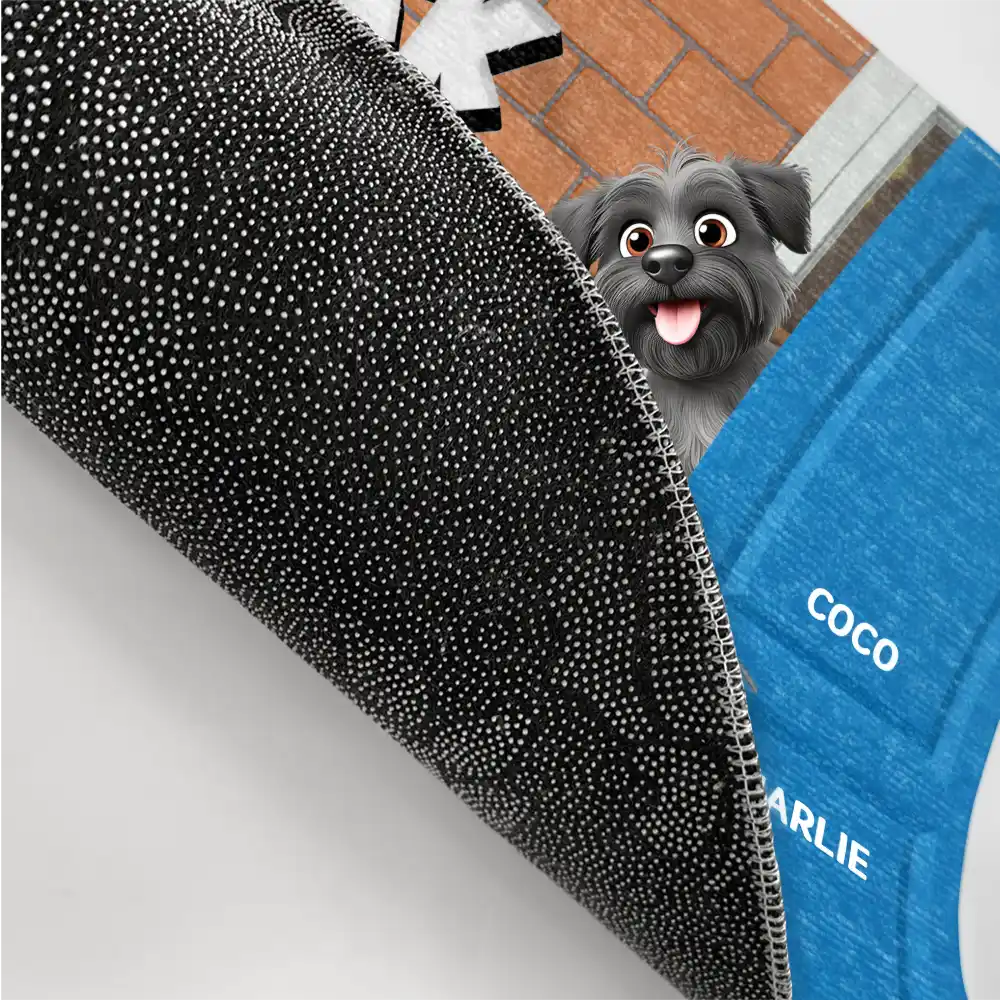 Humans No Need To Knock - Personalized Doormat - Image 3