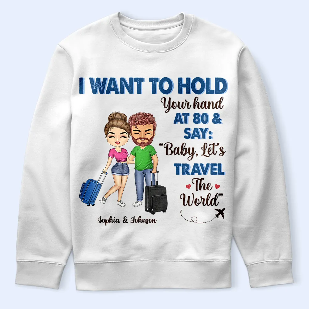 Husband And Wife Adventure Partners For Life - Personalized T Shirt - Image 5