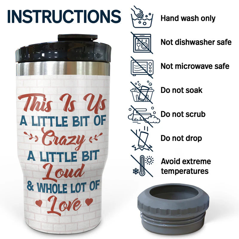 Husband & Wife Drinking Buddies For Life - Couple Gift - Personalized Custom Triple 3 In 1 Can Cooler - Image 5