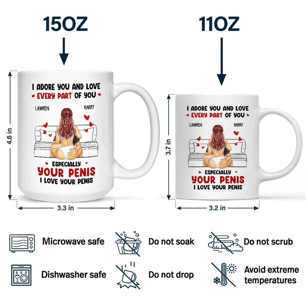 I Adore And Love Every Part Of You - Personalized Mug - Image 4