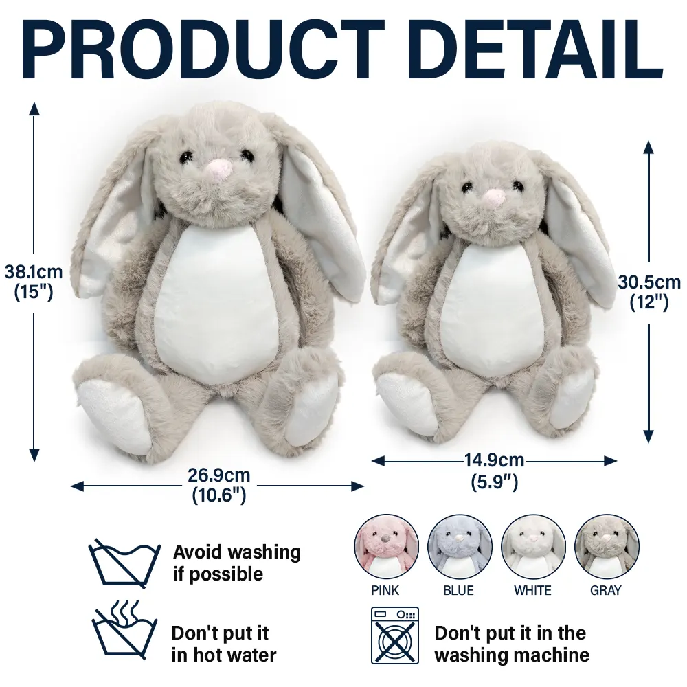 I Am Kind I Am Smart - Personalised Soft Toy Bunny - Image 5