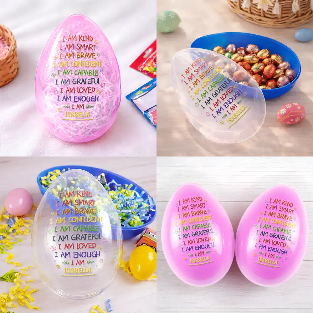 I Am Kind I Am Smart - Personalized Fillable Egg - Image 5