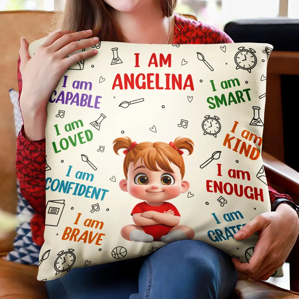 I Am Kind I Am Smart - Personalized Pillow - Image 2