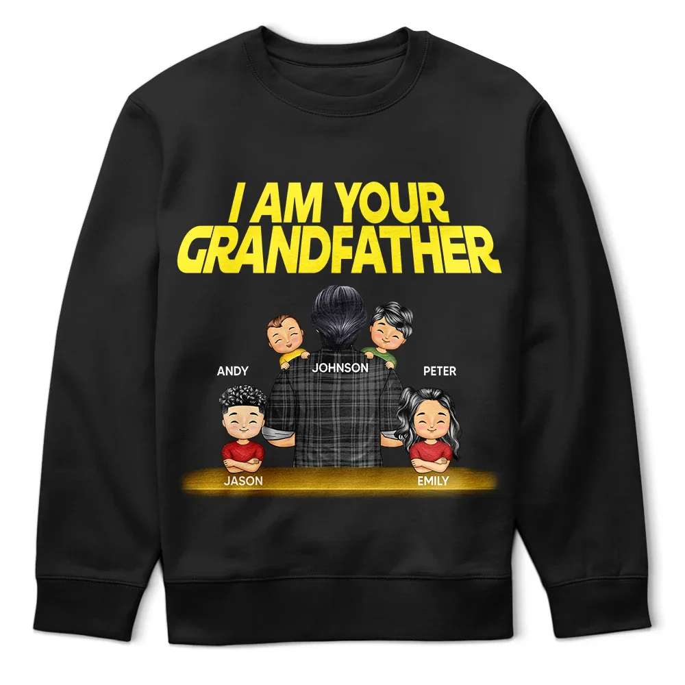 I Am Their GrandFather - Personalized T Shirt - Image 5
