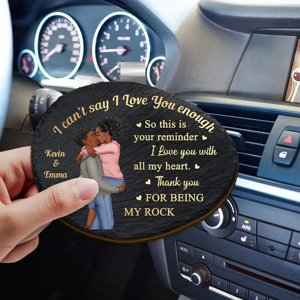 I Can't Say I Love You Enough So This Is Your Reminder - Personalized Custom Shaped Car Visor Clip - Image 3