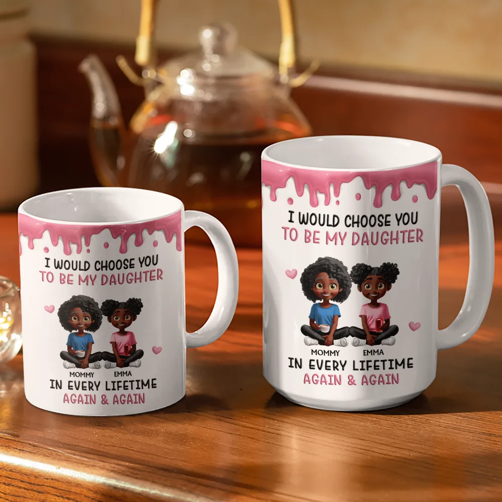 I Choose You In Every Lifetime - Personalized White Edge-to-Edge Mug - Image 3