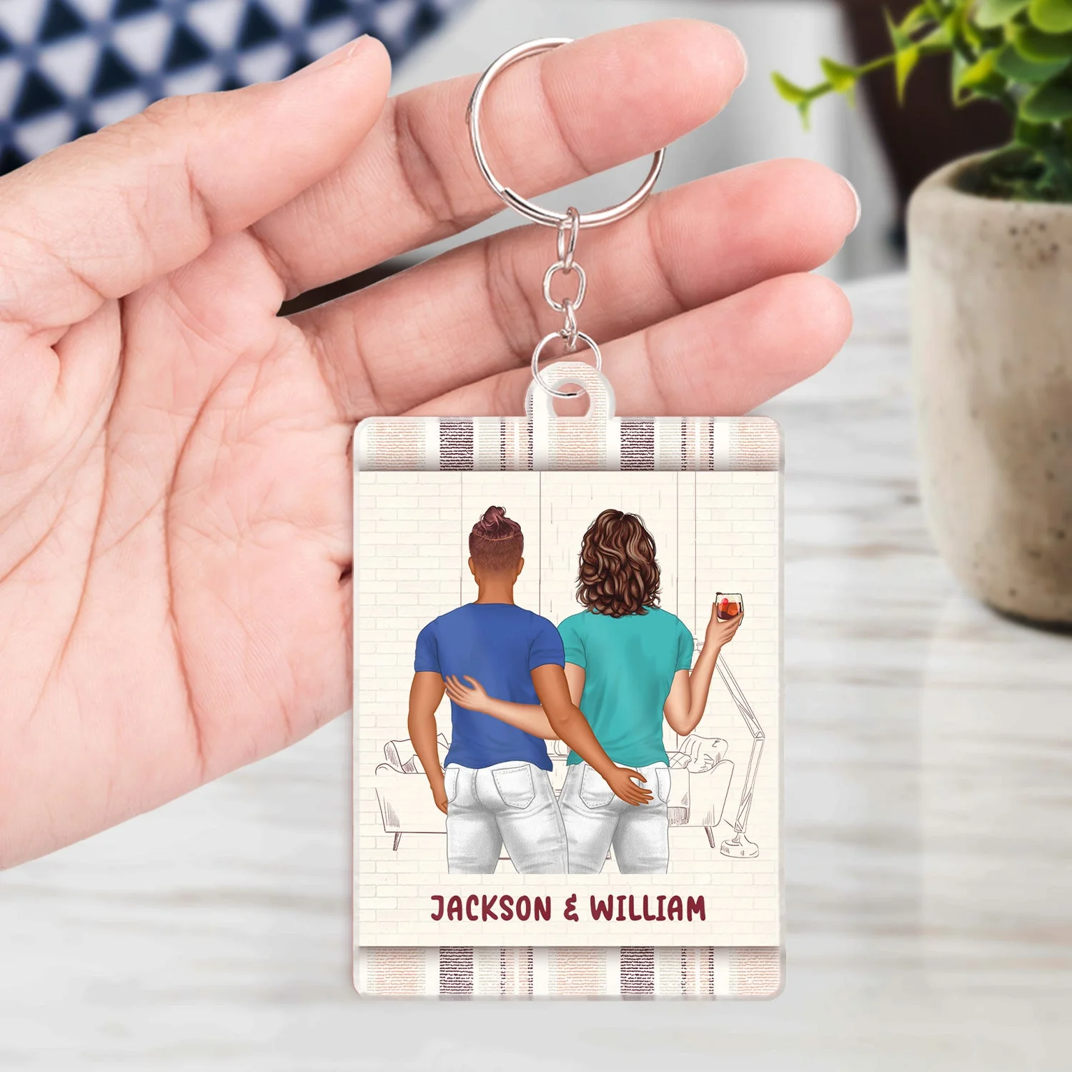 I Could Have Found You Sooner - Gift For Couples - Personalized Custom Acrylic Keychain - Image 4