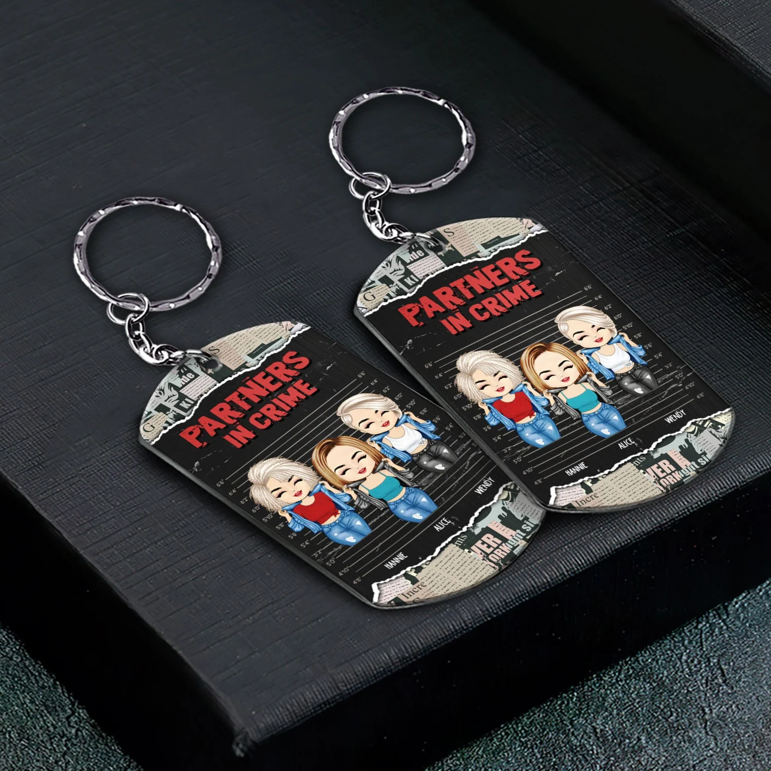 I Don't Speak English - Gift For Besties, Sisters - Personalized Aluminum Keychain - Image 2