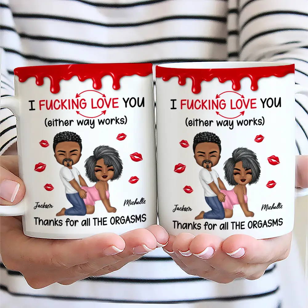 I F*cking Love You Either Way Works - Personalized White Edge-to-Edge Mug - Image 2