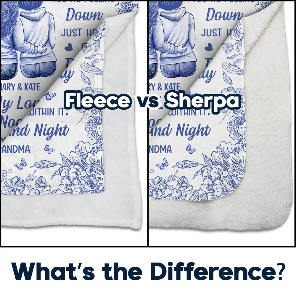 I Filled It With My Wishes Bestie Sister Toile - Personalized Fleece Blanket, Sherpa Blanket - Image 4