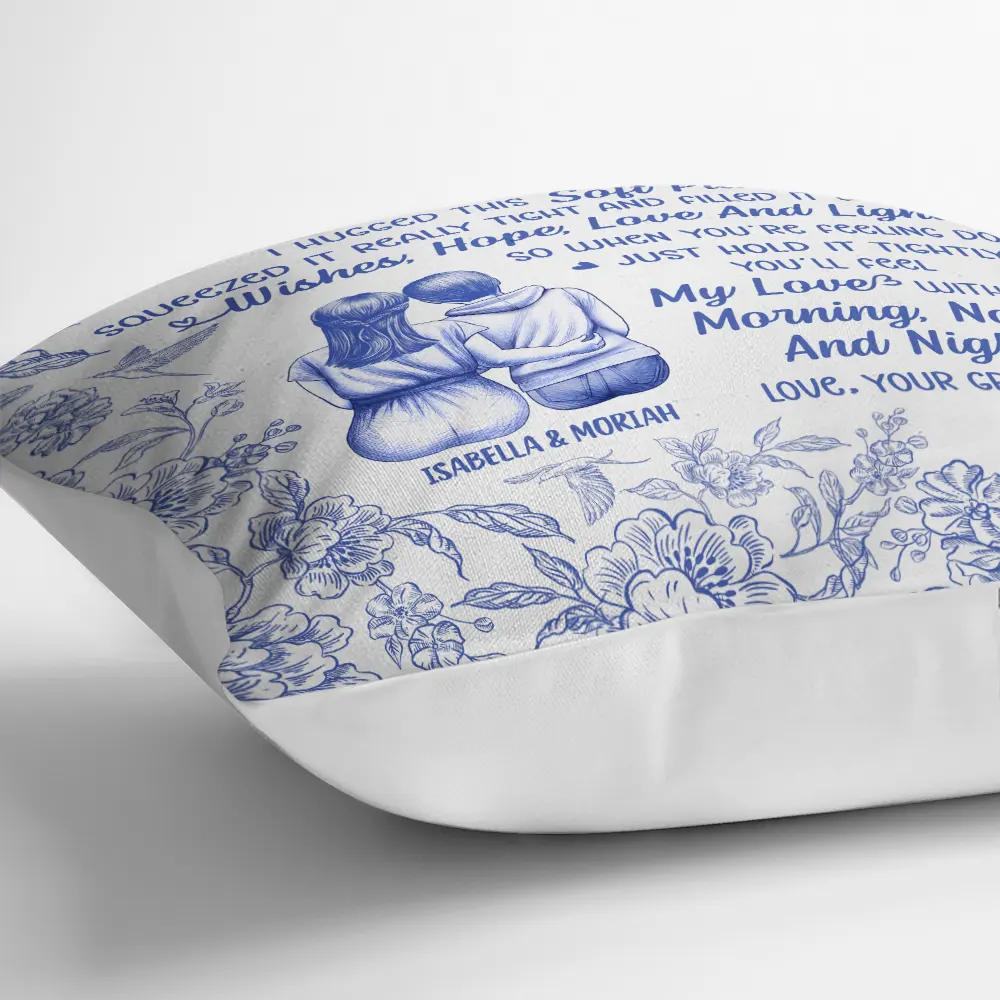 I Filled It With My Wishes Bestie Sister Toile - Personalized Pillow - Image 3