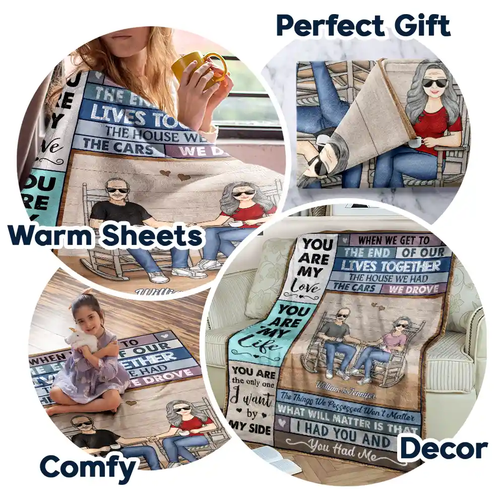 I Had You And You Had Me Old Couple - Personalized Fleece Blanket, Sherpa Blanket - Image 7