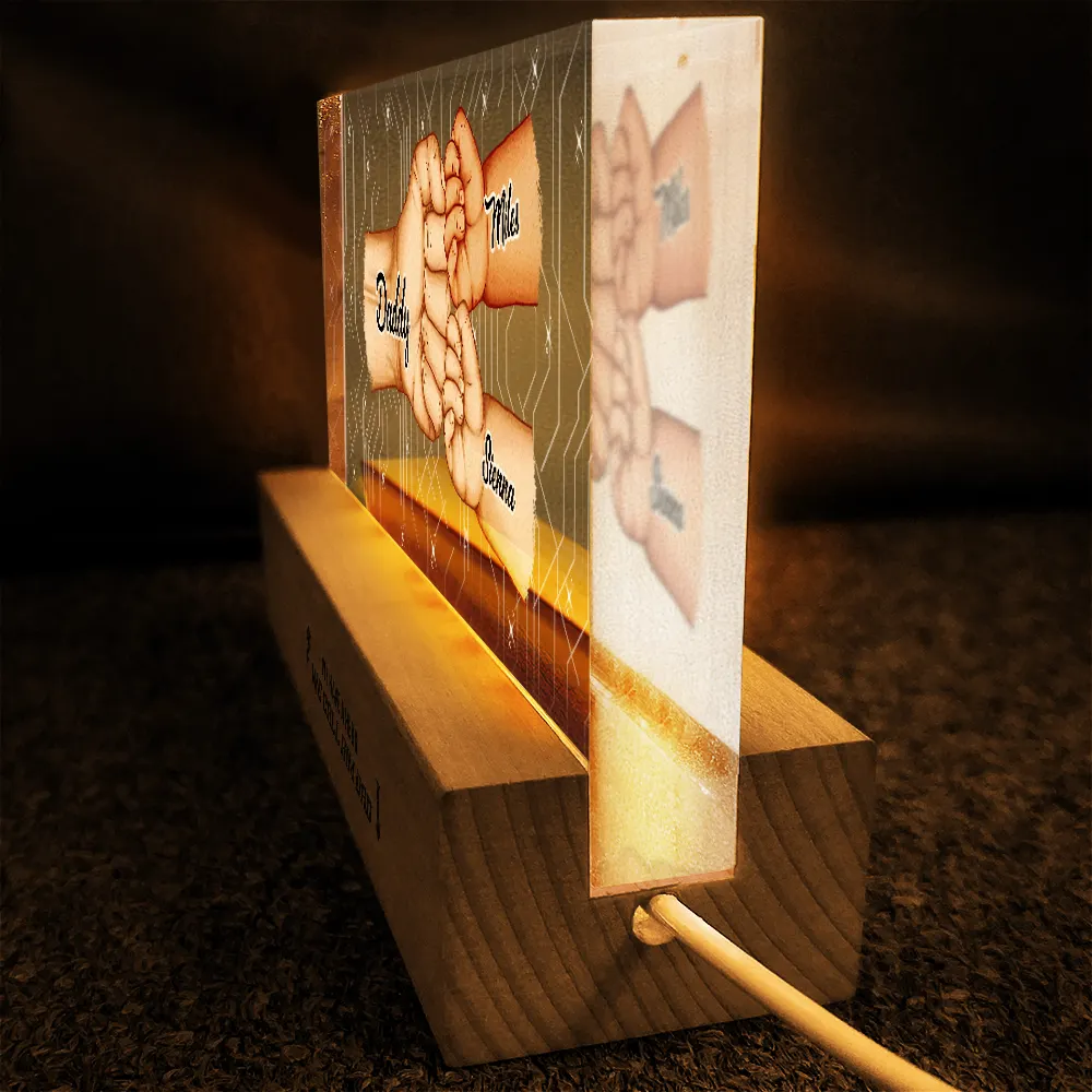 I Have A Hero - Personalized Rectangle LED Light - Image 4