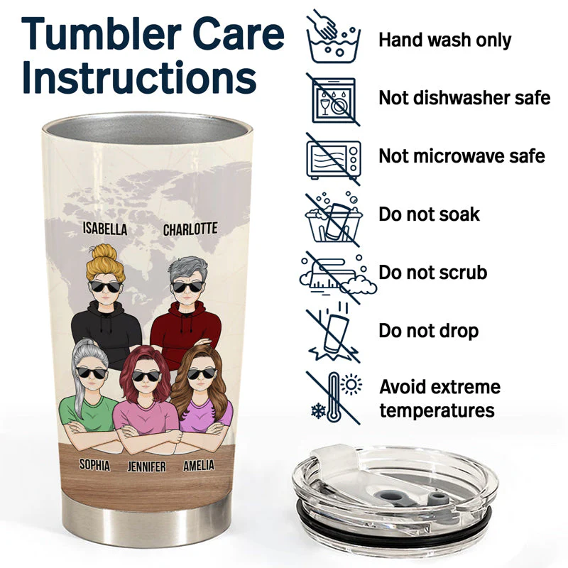 I Have Crazy Sisters And I'm Not Afraid To Use Them - Gift For Sister - Personalized Custom Tumbler - Image 5