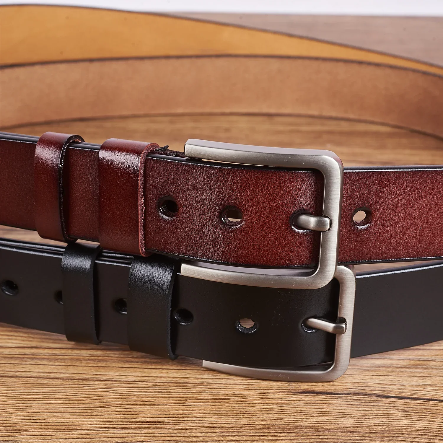I Hope You Always Know How Hard You Work - Personalized Engraved Leather Belt - Image 3