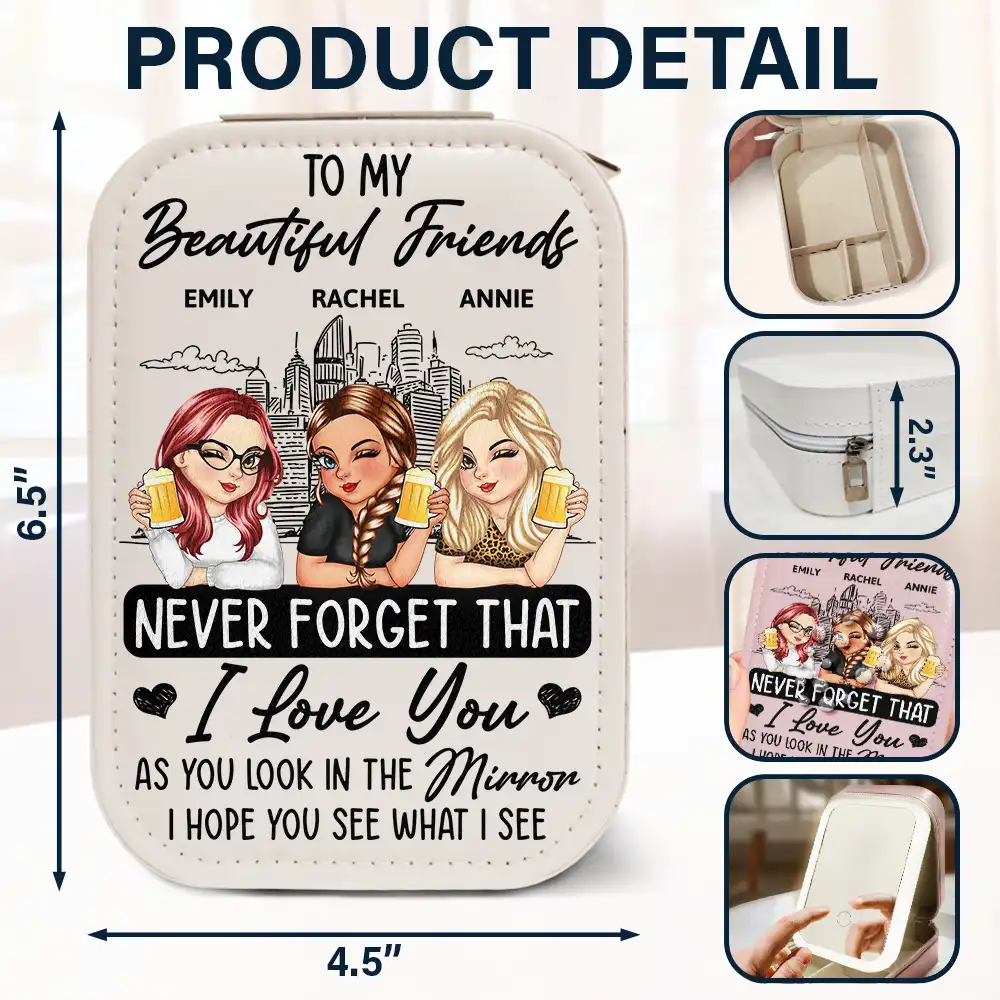 I Hope You See What I See - Personalized Makeup Box With LED Mirror - Image 6
