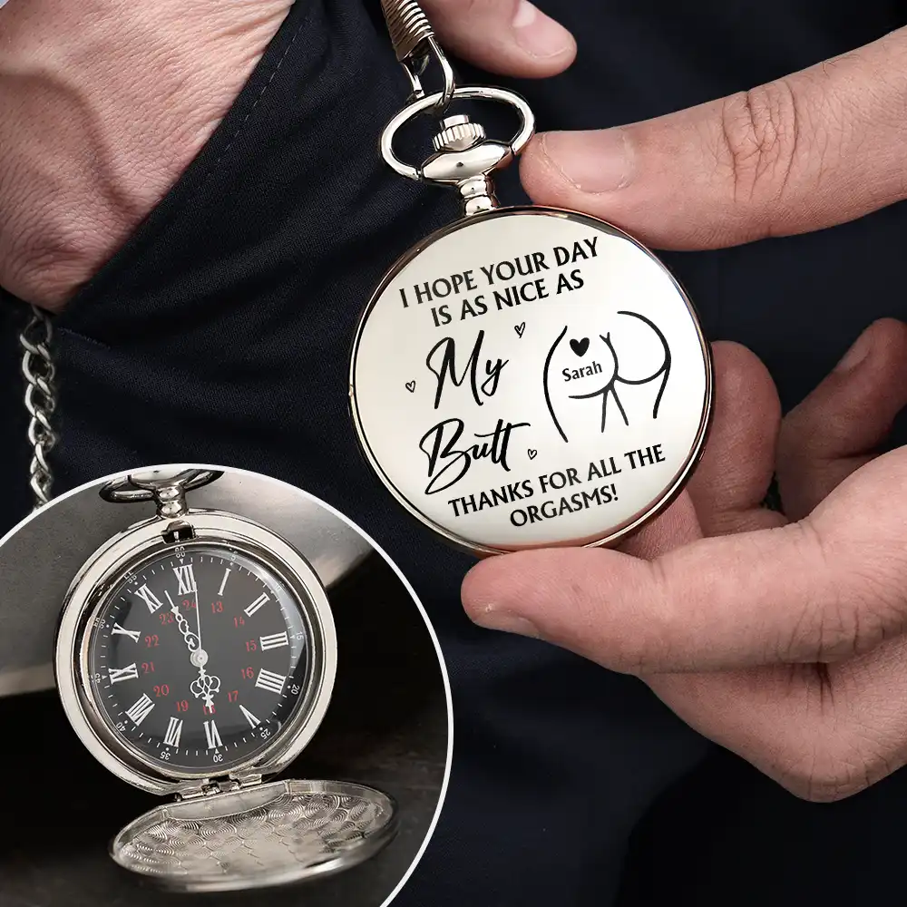 I Hope Your Day Is Nice - Personalized Pocket Watch - Image 3