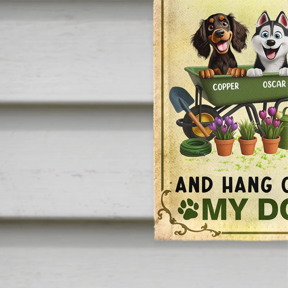I Just Want To Work In My Garden - Personalized Flag - Image 4