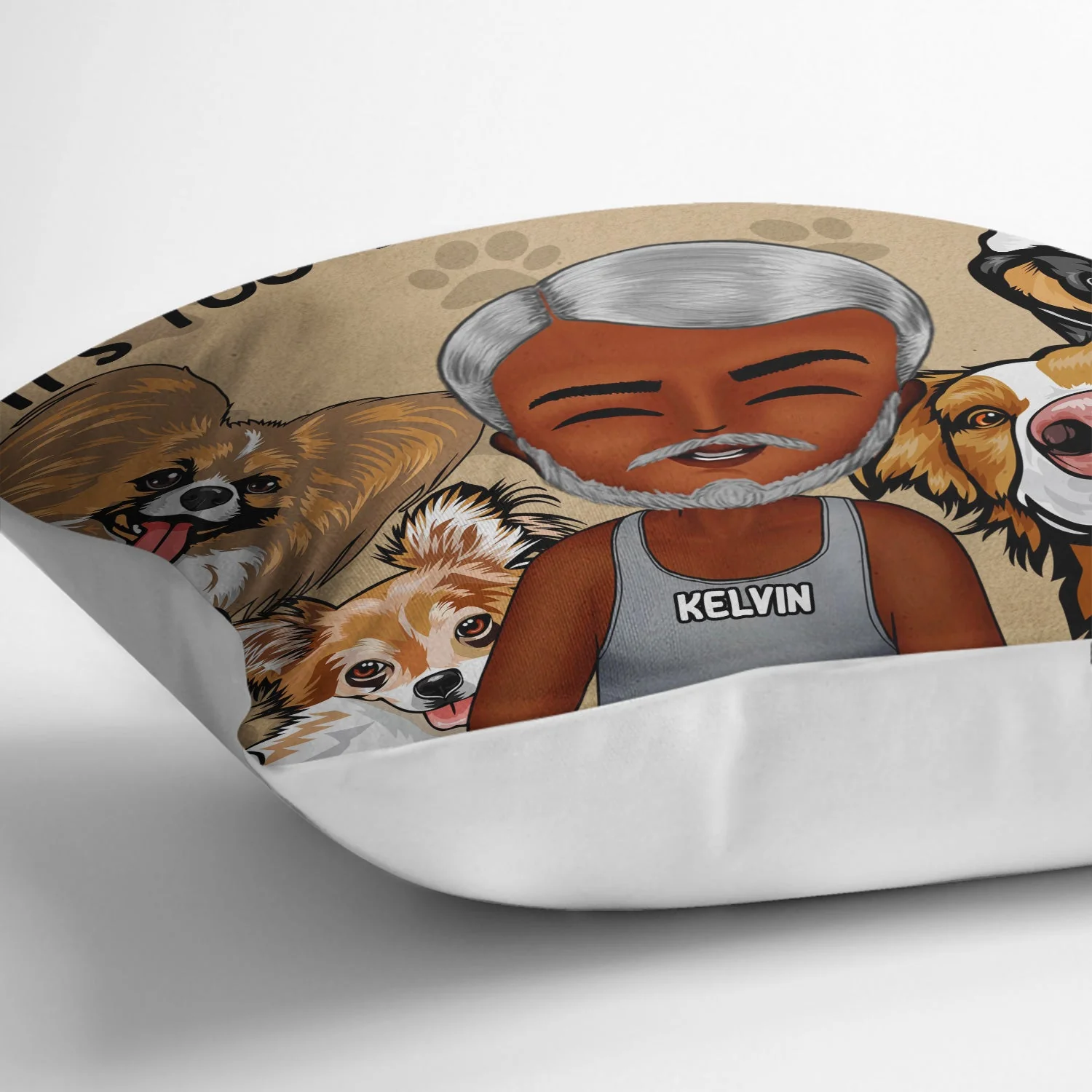 I Like To Stay In Bed With My Dogs Cats - Home Decor, Birthday, Housewarming Gift For Dog Lovers & Cat Lovers - Personalized Custom Pillow - Image 3