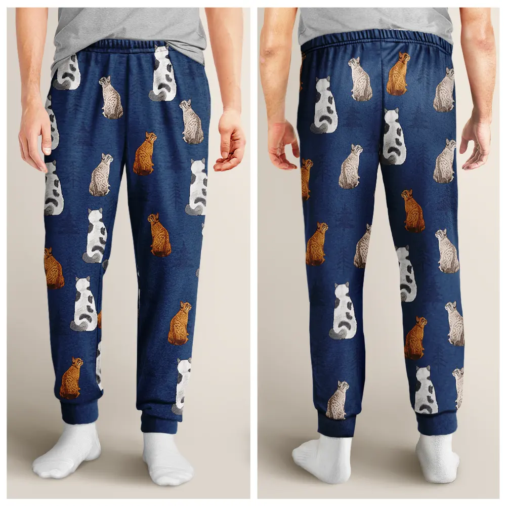 I Love My Cats - Personalized Pajama Pants - Image 4