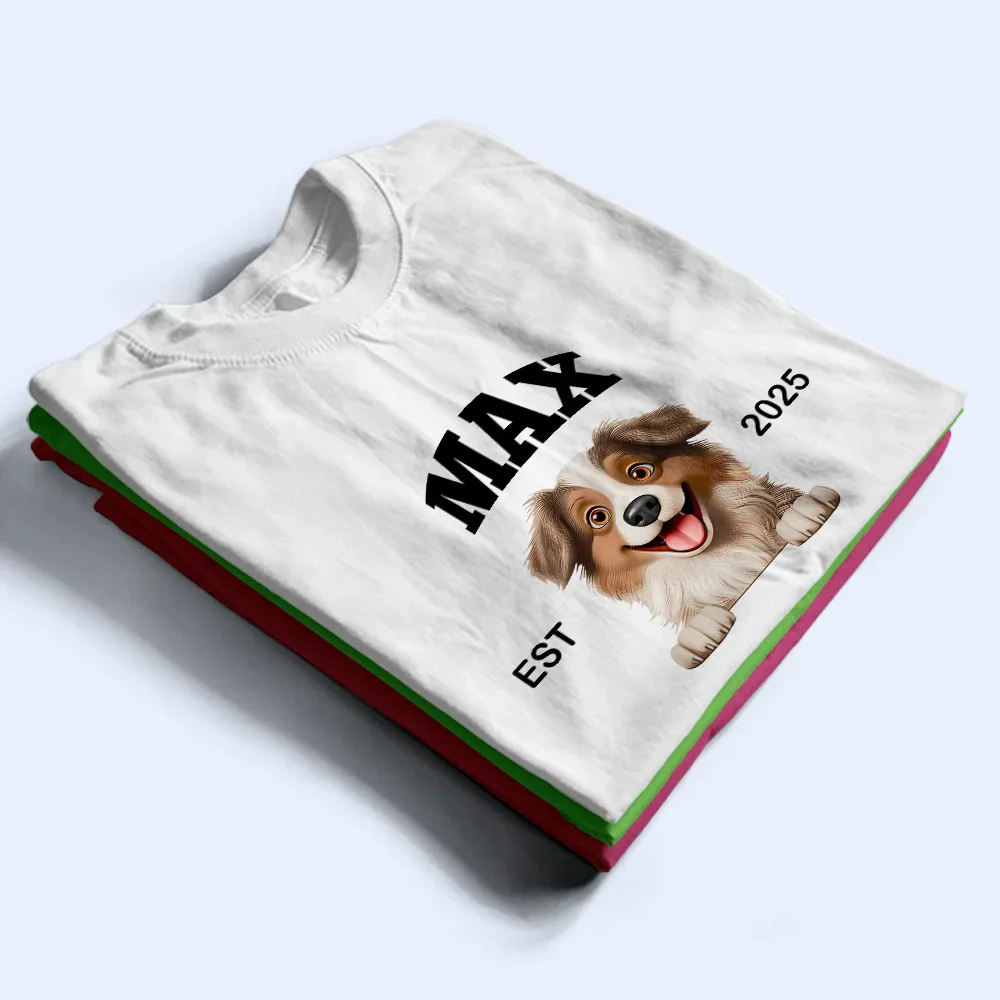 I Love My Dog - Personalized T Shirt - Image 3