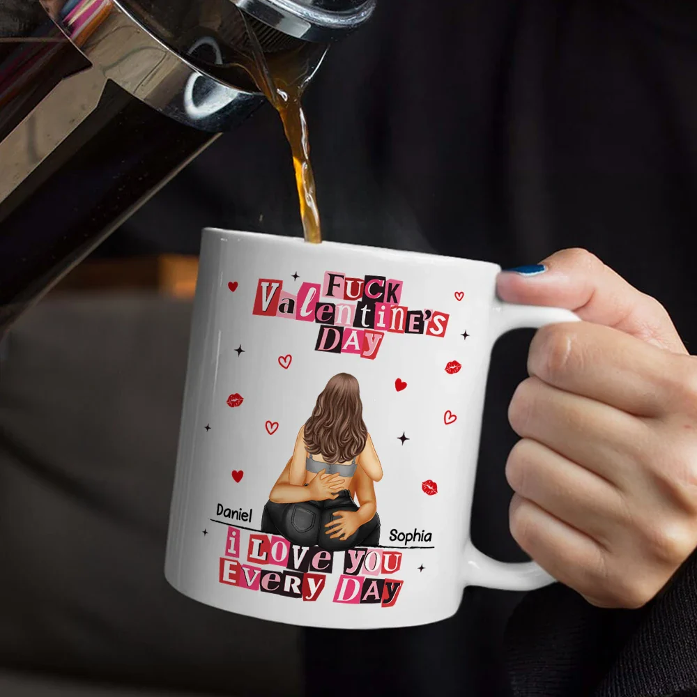 I Love You Every Day Ransom Note Style - Personalized Mug - Image 4