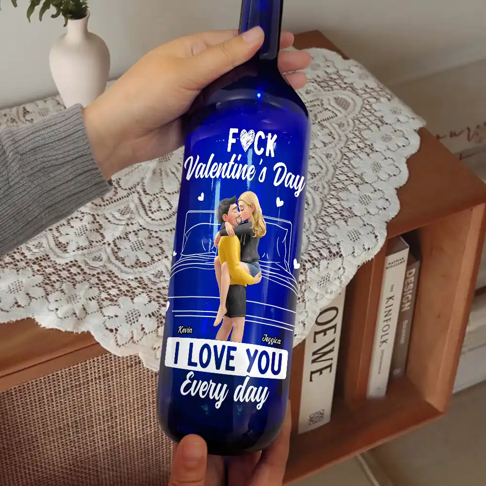 I Love You Everyday 3D Effect - Personalized Bottle Light - Image 2