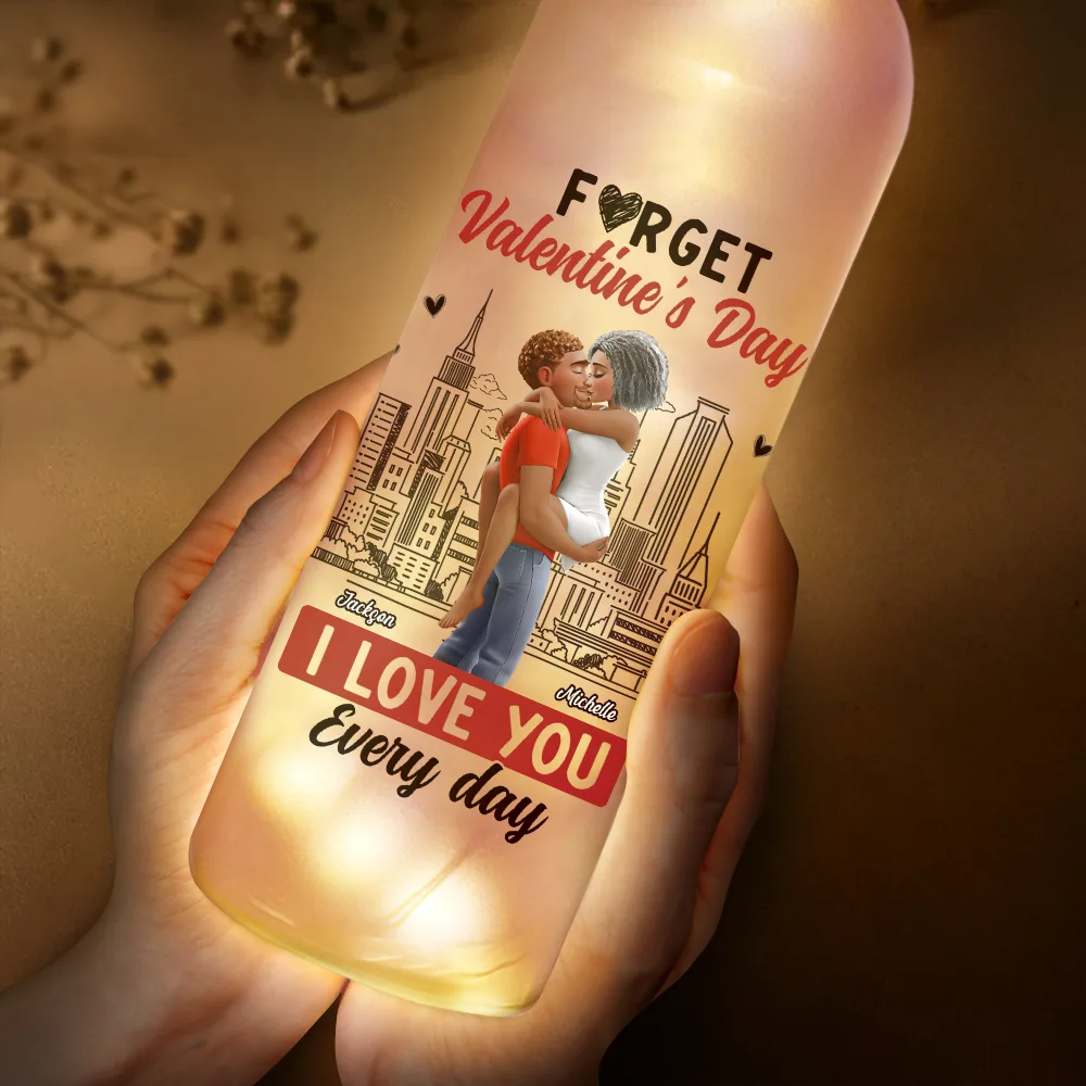 I Love You Everyday 3D Effect - Personalized Bottle Light - Image 4