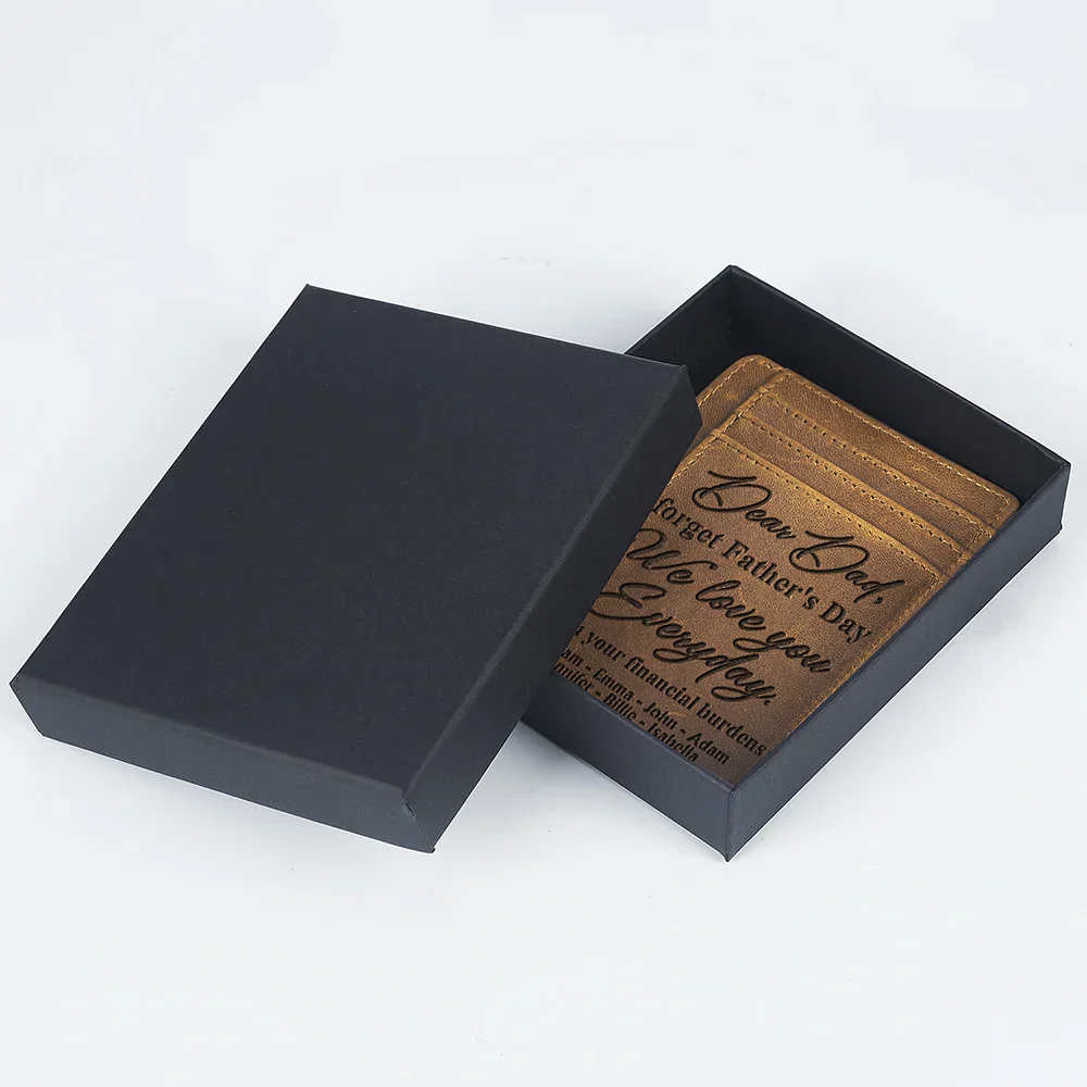 I Love You Everyday From Your Financial Burden - Personalized Card Wallet - Image 3