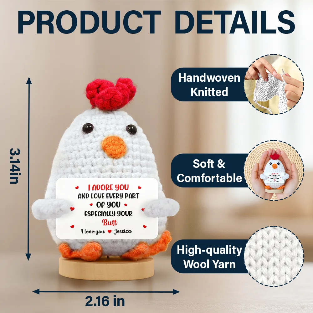 I Love You For Who You Are - Personalized Doll Crochet With Custom Card - Image 4