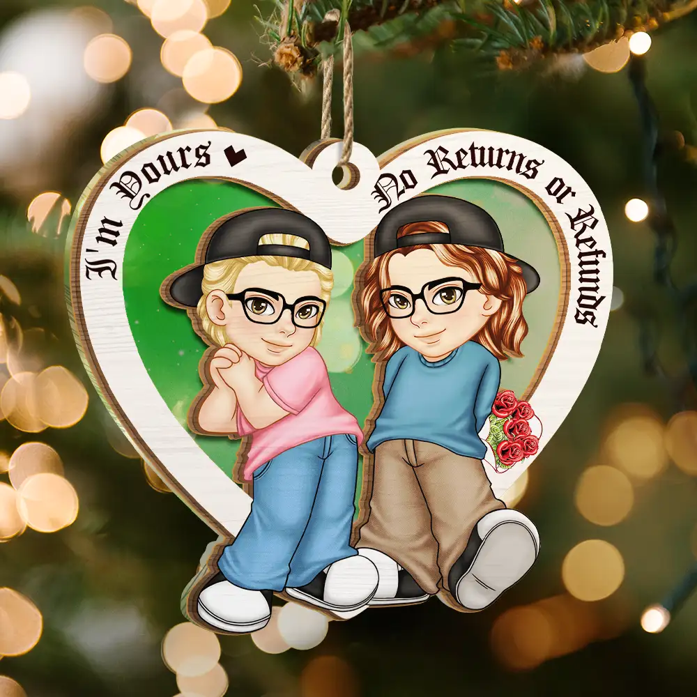 I Love You More - Personalized Suncatcher Ornament - Image 3