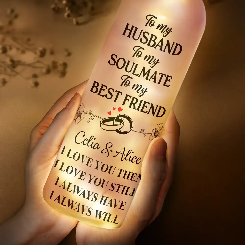I Love You Then I Love You Still - Personalized Bottle Light - Image 4