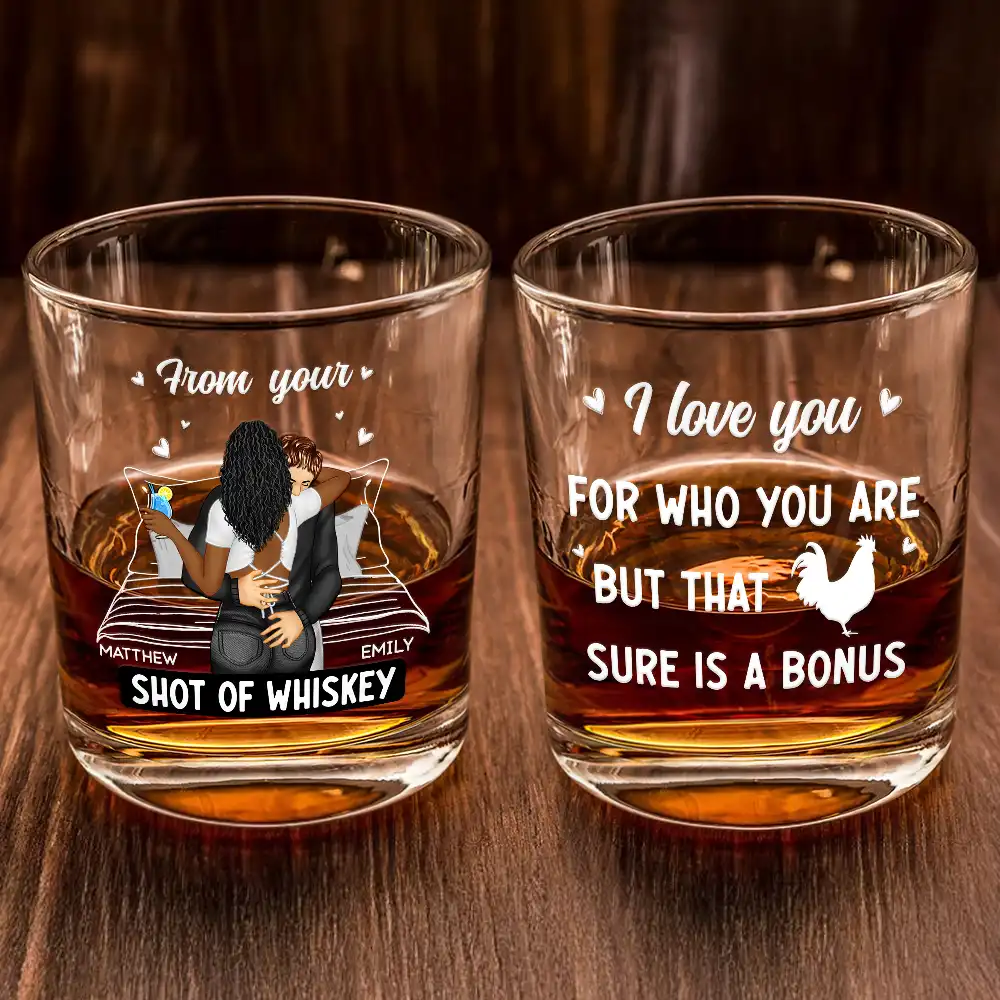 I Met You I Liked You I Love You I'm Keeping You - Personalized Whiskey Glass - Image 2