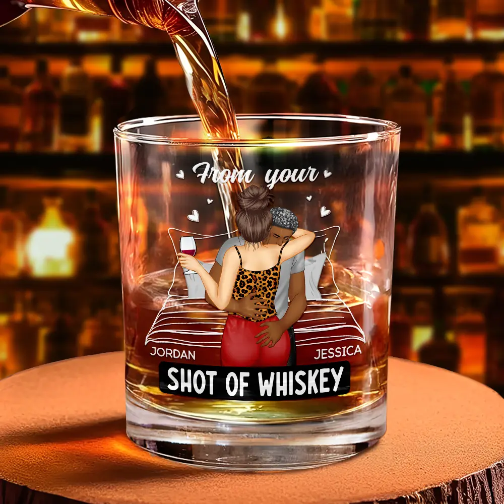 I Met You I Liked You I Love You I'm Keeping You - Personalized Whiskey Glass - Image 4