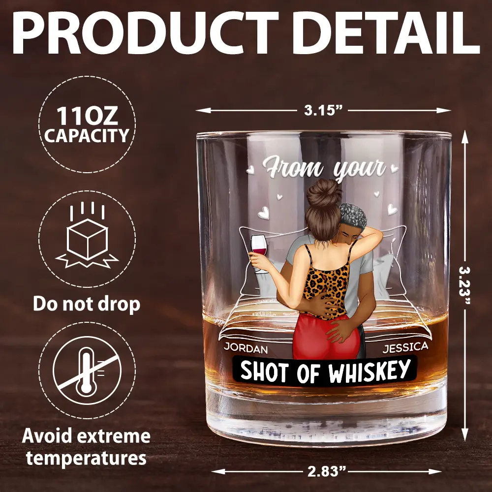 I Met You I Liked You I Love You I'm Keeping You - Personalized Whiskey Glass - Image 5