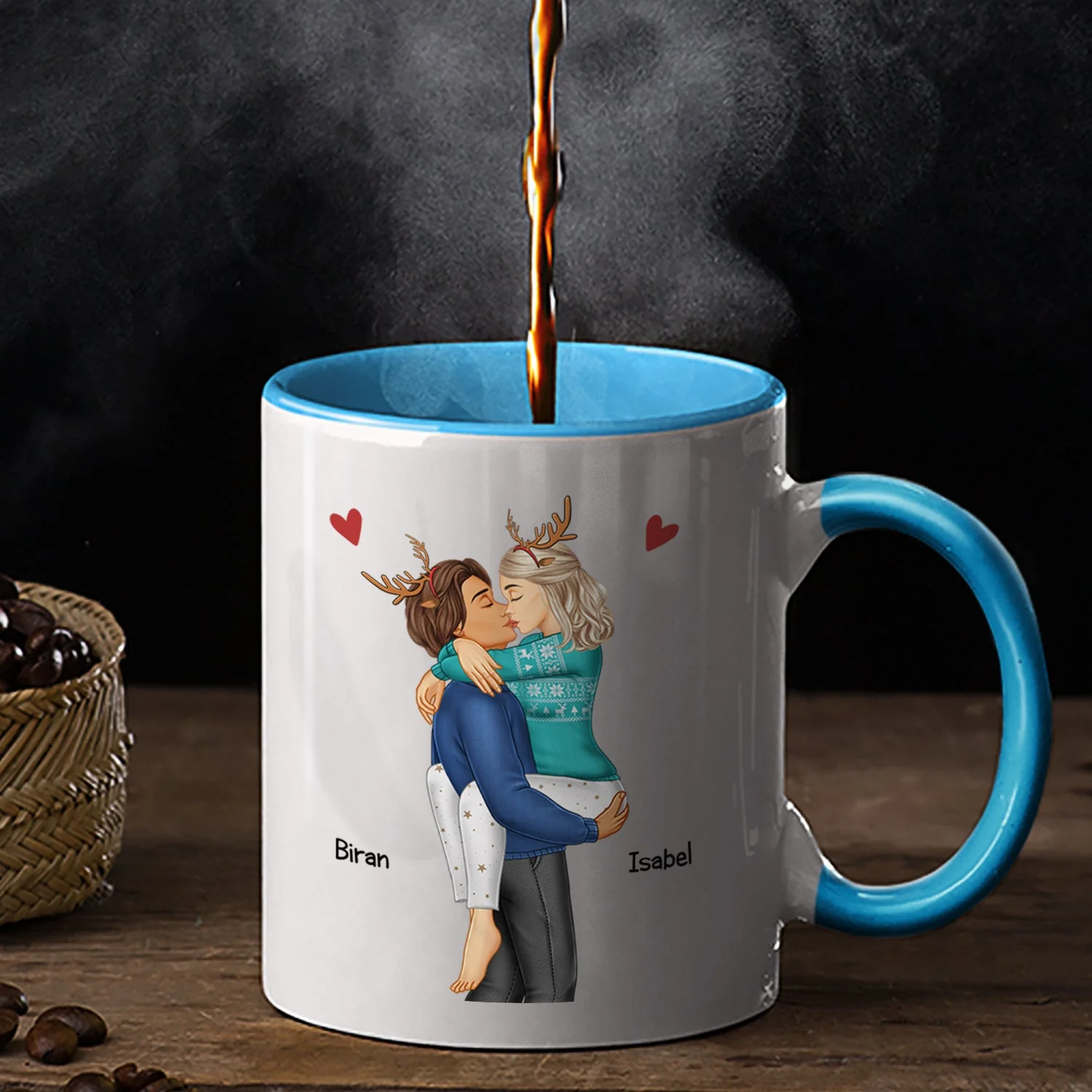 I Met You I Liked You I Love You Keeping You - Birthday, Loving, Anniversary Gift For Spouse, Hubby, Wifey, Boyfriend, Girlfriend, Couple - Personalized Accent Mug - Image 2