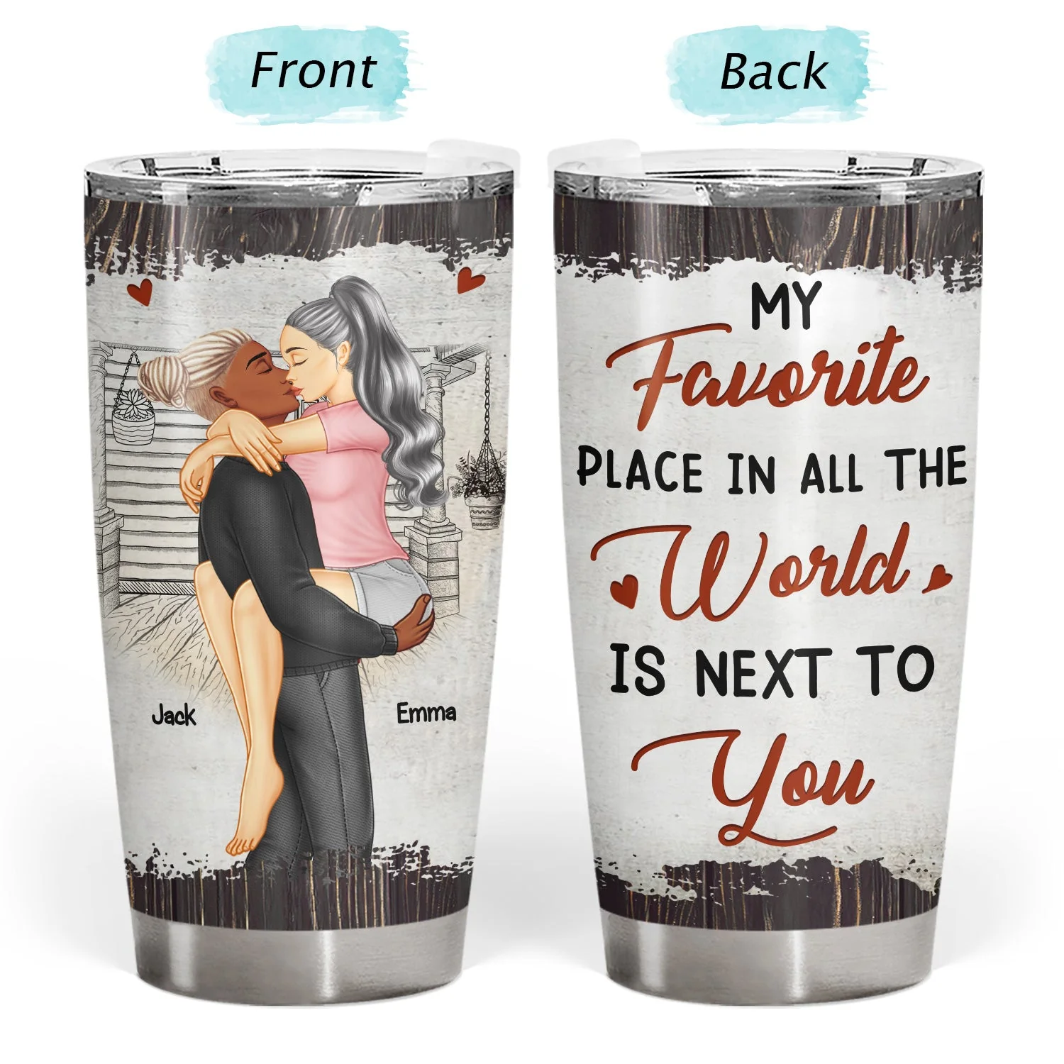 I Met You I Liked You I Love You Keeping You - Birthday, Loving, Anniversary Gift For Spouse, Hubby, Wifey, Boyfriend, Girlfriend, Couple - Personalized Tumbler - Image 3
