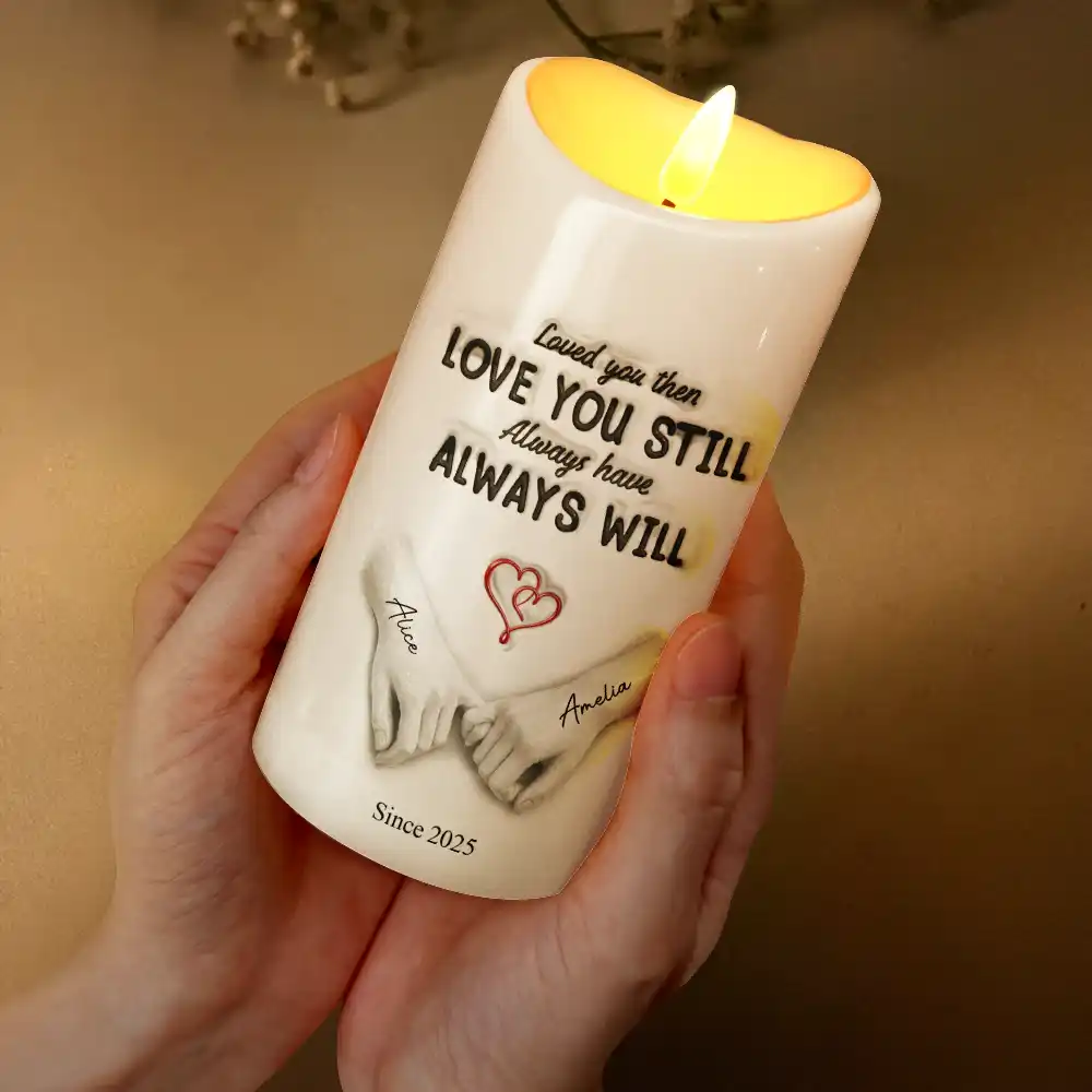 I Met You I Liked You - Personalized Flameless LED Candle - Image 2
