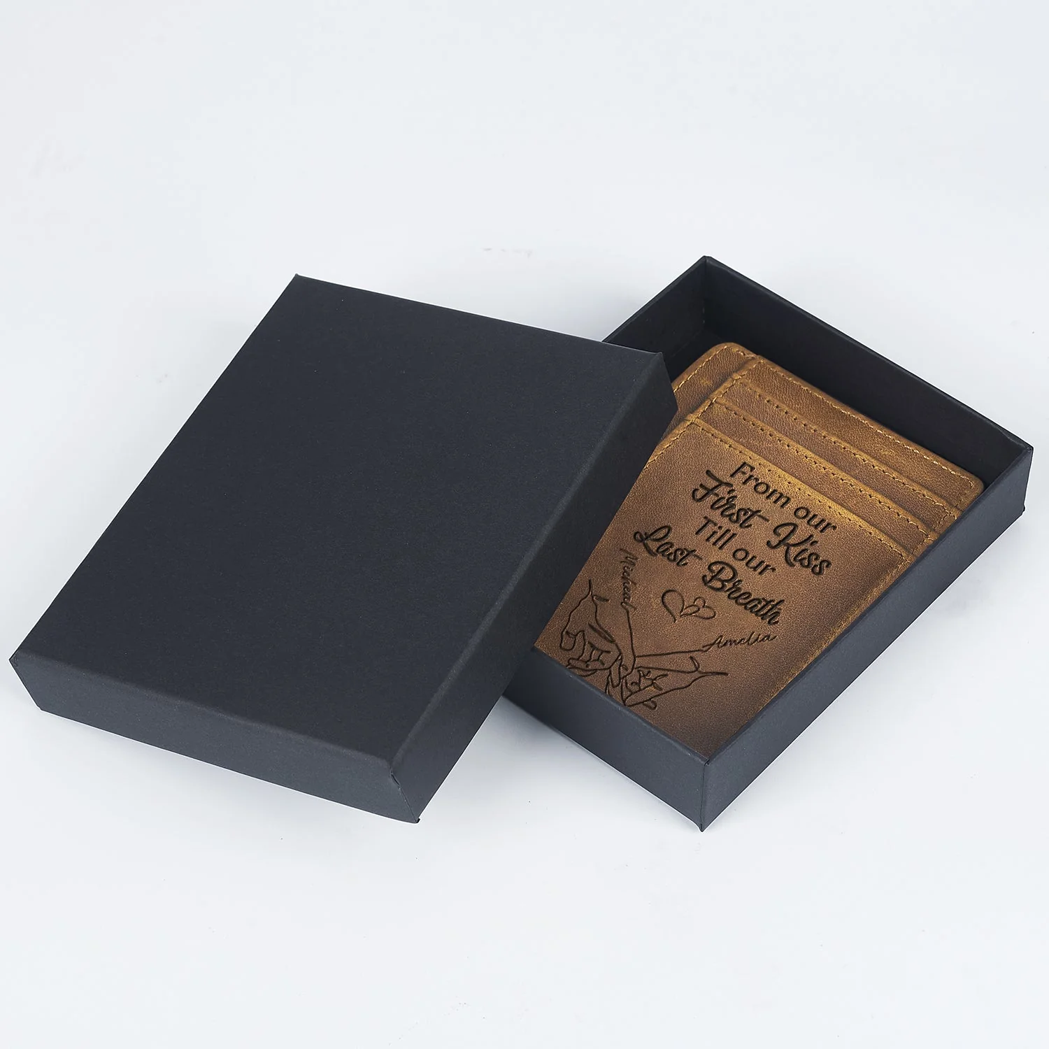 I Met You I Loved You - Gift For Couples, Husband, Wife - Personalized Card Wallet - Image 3