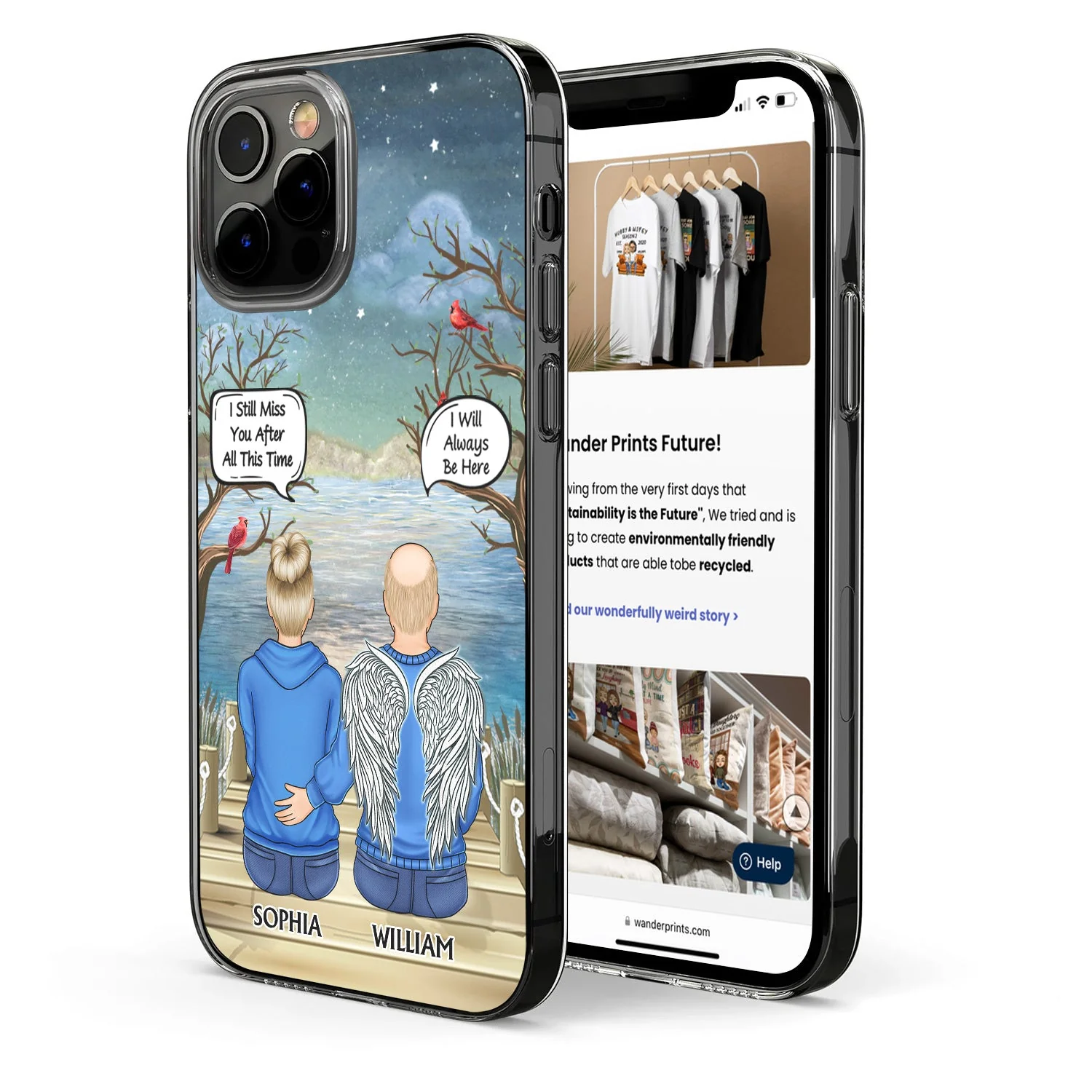 I Miss You I Know - Memorial Gift For Family, Friends, Siblings - Personalized Clear Phone Case - Image 2