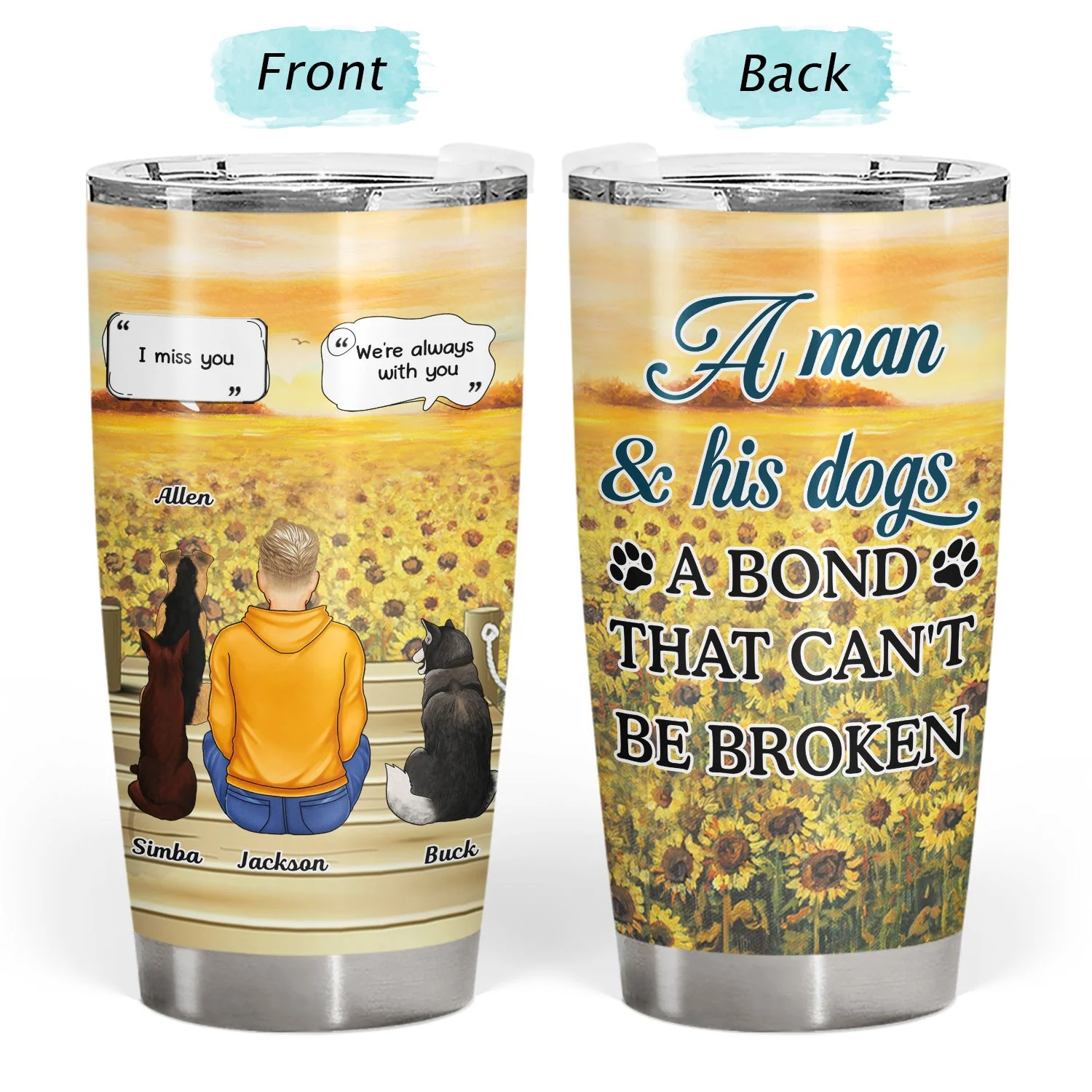 I Miss You I Know - Memorial Gift For Pet Lovers, Dog Mom, Dog Dad, Cat Mom, Cat Dad - Personalized Tumbler - Image 3